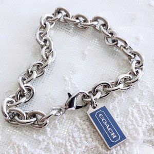 Coach Blue Hangtag Charm Bracelet